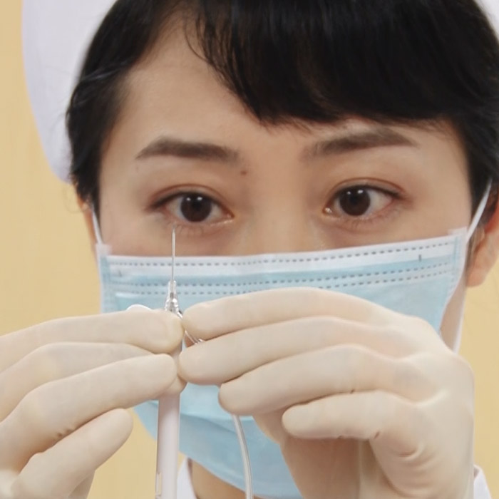 浙江康德萊正壓留置針操作視頻-醫(yī)療器械
