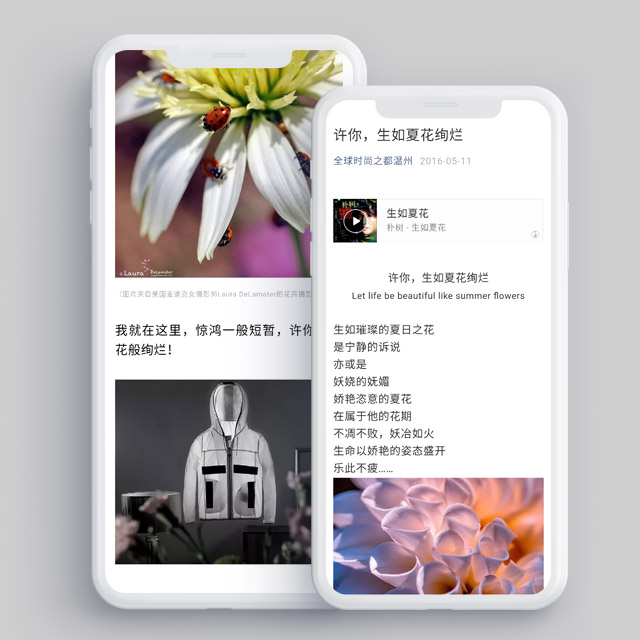 許你，生如夏花絢爛-服裝公眾號軟文